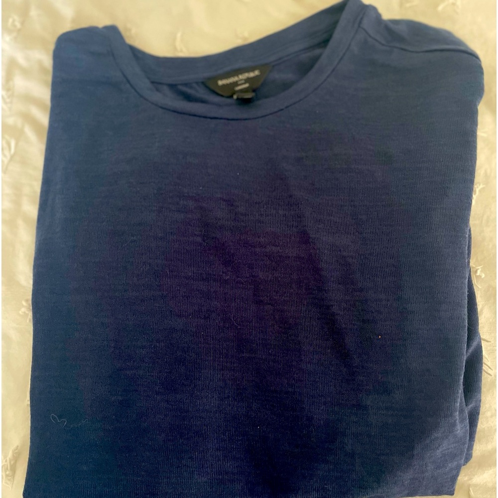 Women’s Banana Republic, long sleeve, blue shirt, extra-large